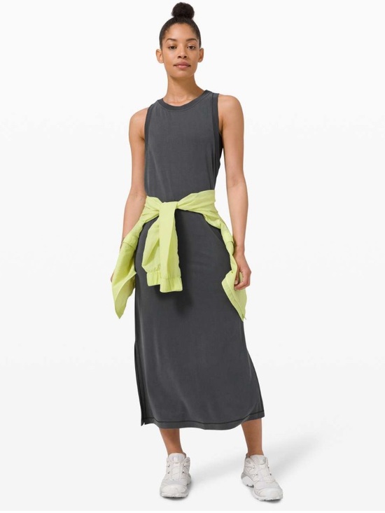 lululemon athletica Dresses & Skirts - Lululemon Ease of It All Dress Graphite Grey Large